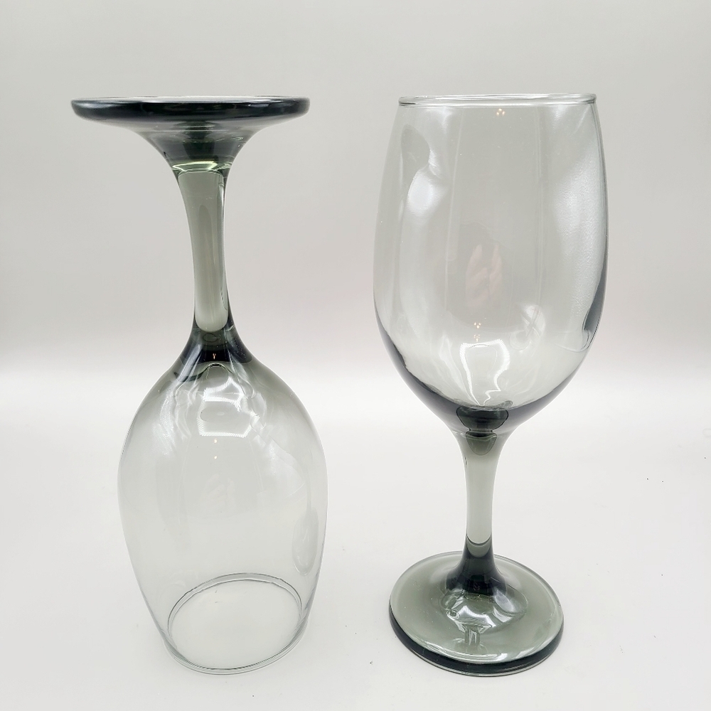 Smokey Wine Glasses, Set of 2 - Picture 2 of 4